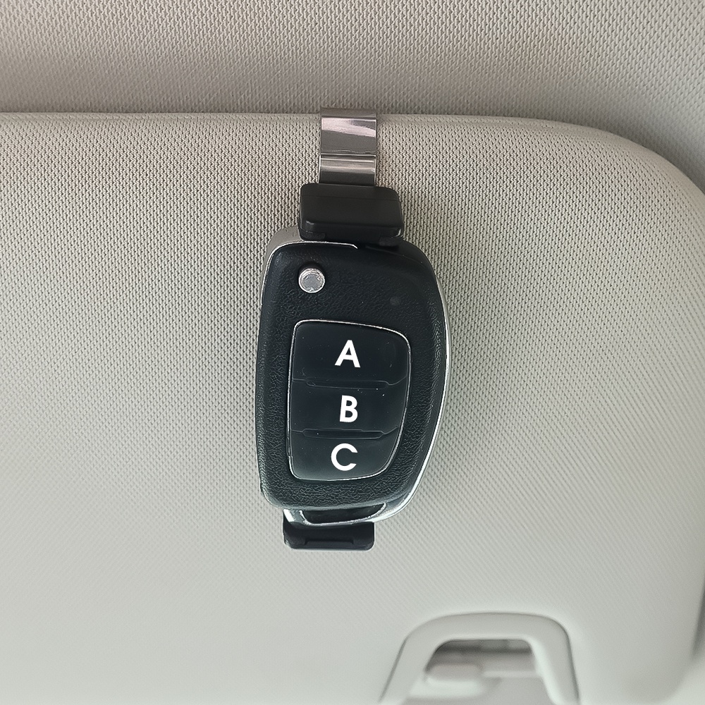 Aksesoris Mobil Pelindung Matahari Mobil Bracket Remote Control Kunci Mobil Klip Holder Pintu Garasi Remote Control Mount Stand Retractable Car Sun Visor Clip Holder