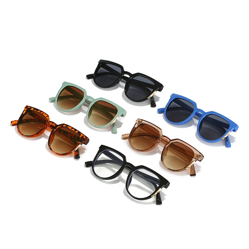 Fashion Oversized Sunglasses Woman Brand Designer Vintage Square Kacamata Matahari Perempuan Bingkai Besar Gradien Shades