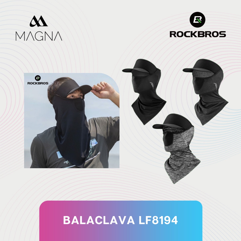 Masker Muka Sepeda Rockbros LF8194 Mask Balaclava Motor Sport Cycling Gowes Baff Balacava Face Cover