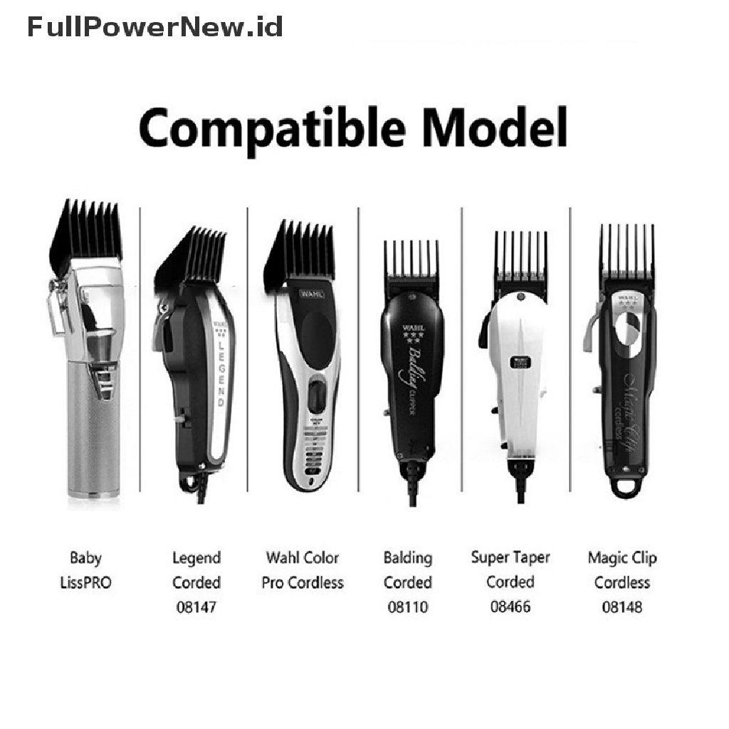 Power 10Pcs/Set Hair Clipper Limit Comb Guide Ukuran Tempel Barber Replacement ID