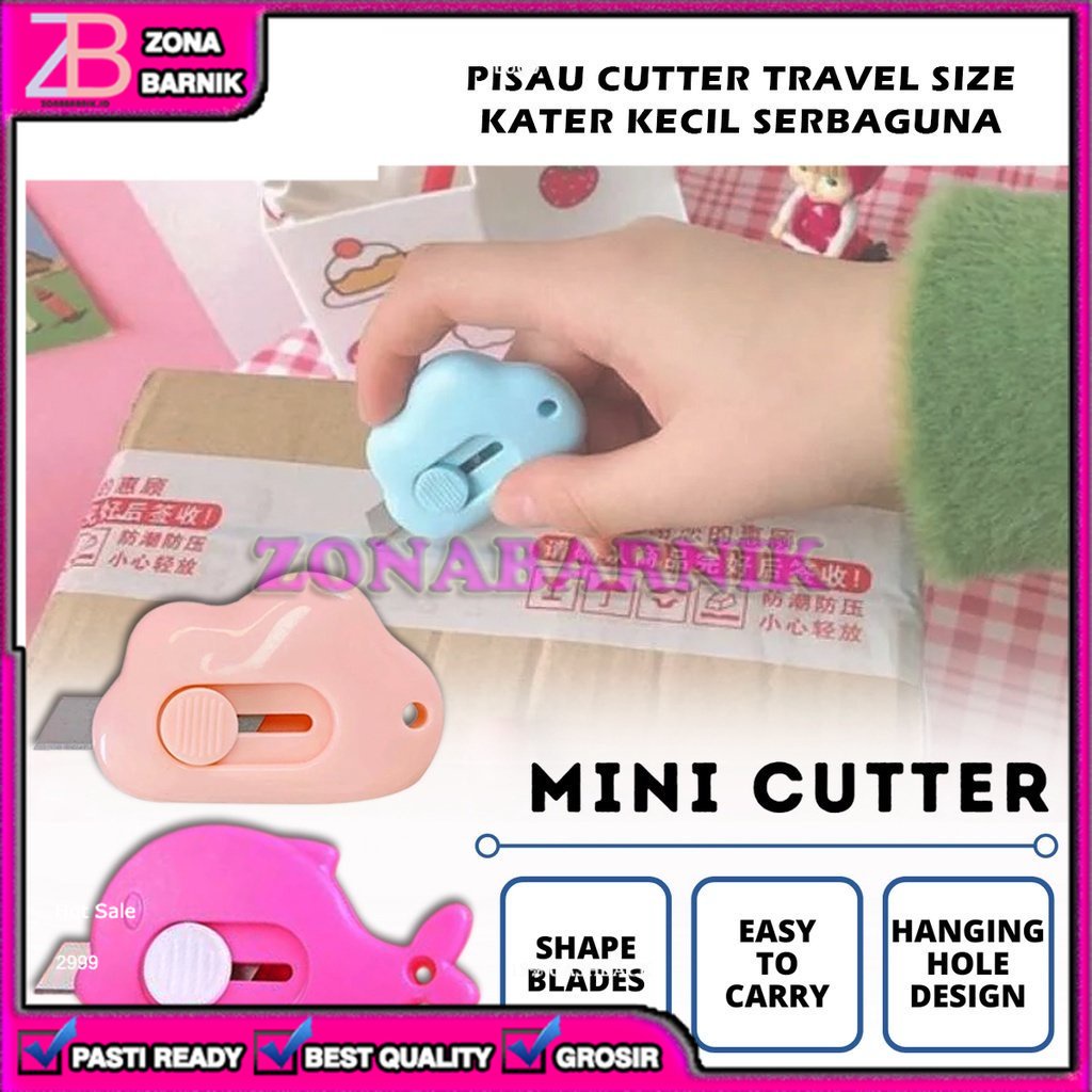 

[ZB] PISAU PEMOTONG CUTTER MINI KARAKTER KERTAS PLASTIK UNBOXING TRAVEL SIZE ALAT TULIS SEKOLAH