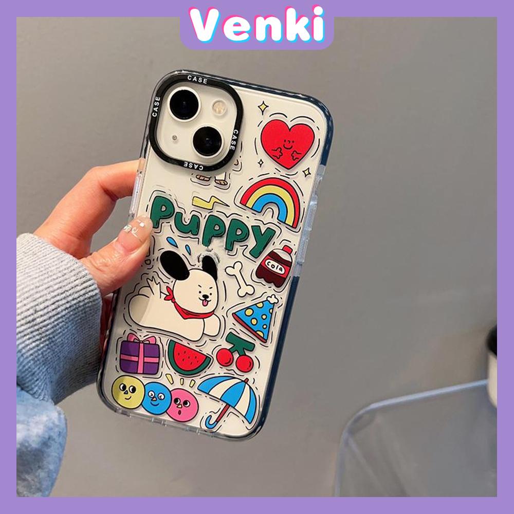 Case iPhone 11 Thicken Soft Silicone Big Hole Case Cute Cartoon Dog Camera Protection Shockproof Back Cover Compatible for iPhone 14 13 12 11 Pro Max 7 8 Plus X XR XS