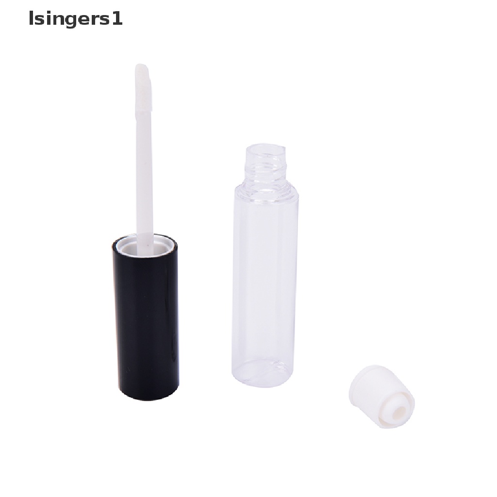 [lsingers1] 1Pc/5Pcs 8ml Design Black Empty Lip Tube Lip Balm Bottle ContainerEmpty High Grade Lip Containers Lip Balm Tubes Black Color 2 Boutique