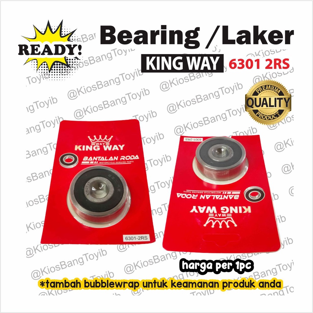 Bearing 6301 2RS As Roda Depan Grand Supra GL Mega Pro Tiger (KINGWAY)