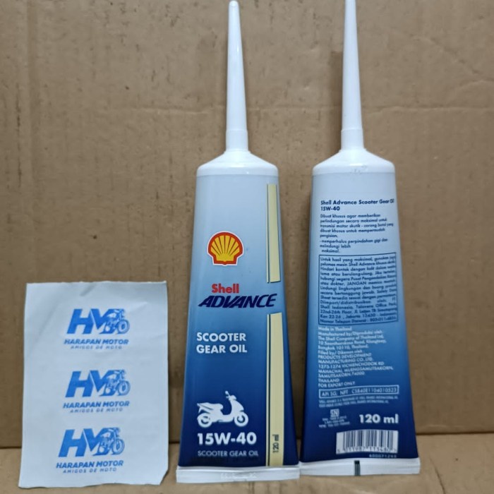 Oli Gear/Oli Gardan scooter matic Shell Advance120ML 15W-40