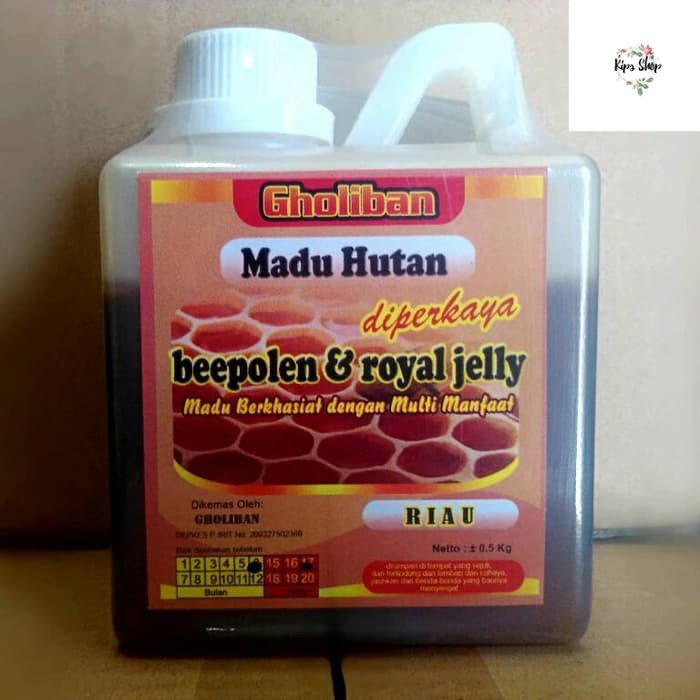 

Madu Hutan Riau Gholiban Plus Bee Pollen Dan Royal Jelly 500 Gram