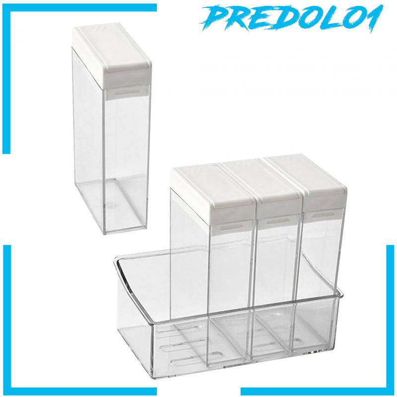 [Predolo1] Organizer Panci Bumbu Multiuse Dengan Nampan Penyimpanan Bening Untuk Hemat Ruang
