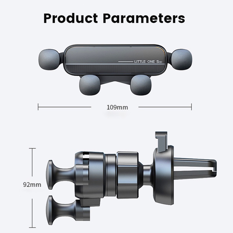Kreatif Lubang Angin Mobil Dipasang Gravitasi Dudukan Ponsel/Portabel Dilepas Otomotif Anti-slip Ponsel GPS Berdiri/Kendaraan Navigasi Bracket