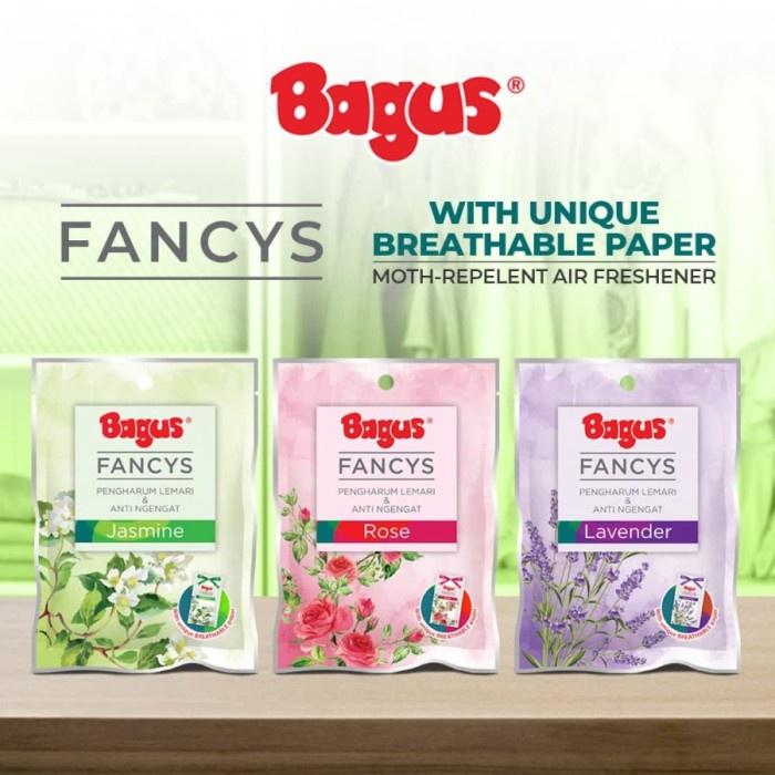 Bagus Fancys 60 gr Kamper Pengharum Lemari Rak Pakaian Anti Ngengat