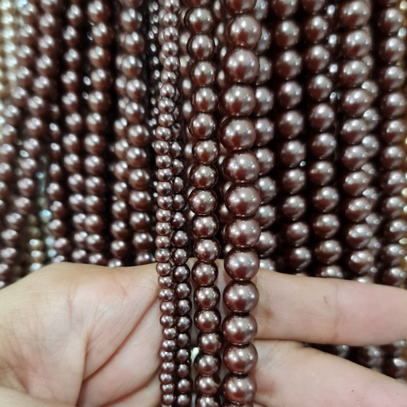 MUTIARA SINTETIS BERAT / MUTIARA JAHIT UKURAN 3 MM PER PACK / BUNGKUS ISI 20 renteng PER 1 WARNA KUALITAS BAGUS KILAU