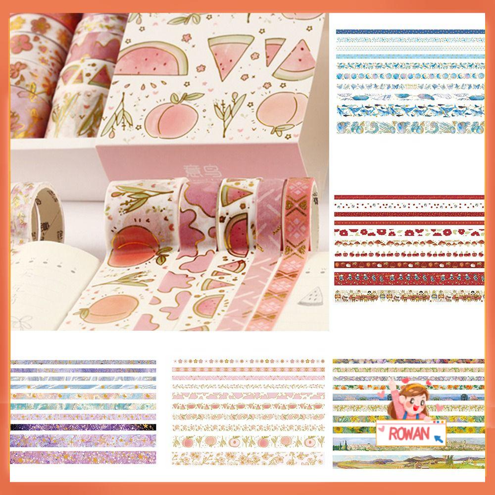 R-flower 60Rolls/Set Washi Tape Lucu Segar Kualitas Tinggi Scrapbooking Gadis Hati Sedikit Segar Kreatif Alat Tulis DIY Bahan