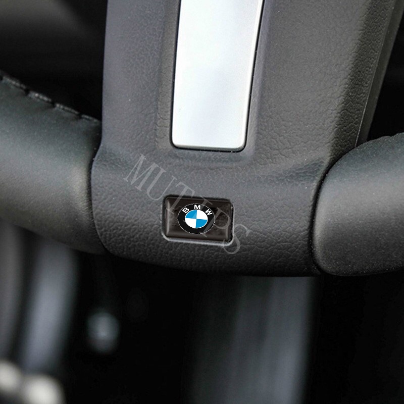 BMW 10Pcs 3D Car Stickers Steering Wheel Door Window Switch Button Badge Decoration Suitable For E36 E46 F30 E39 E60 X1 E30 E90 F10 E84 F48 F25 X3 E83 X5 F15