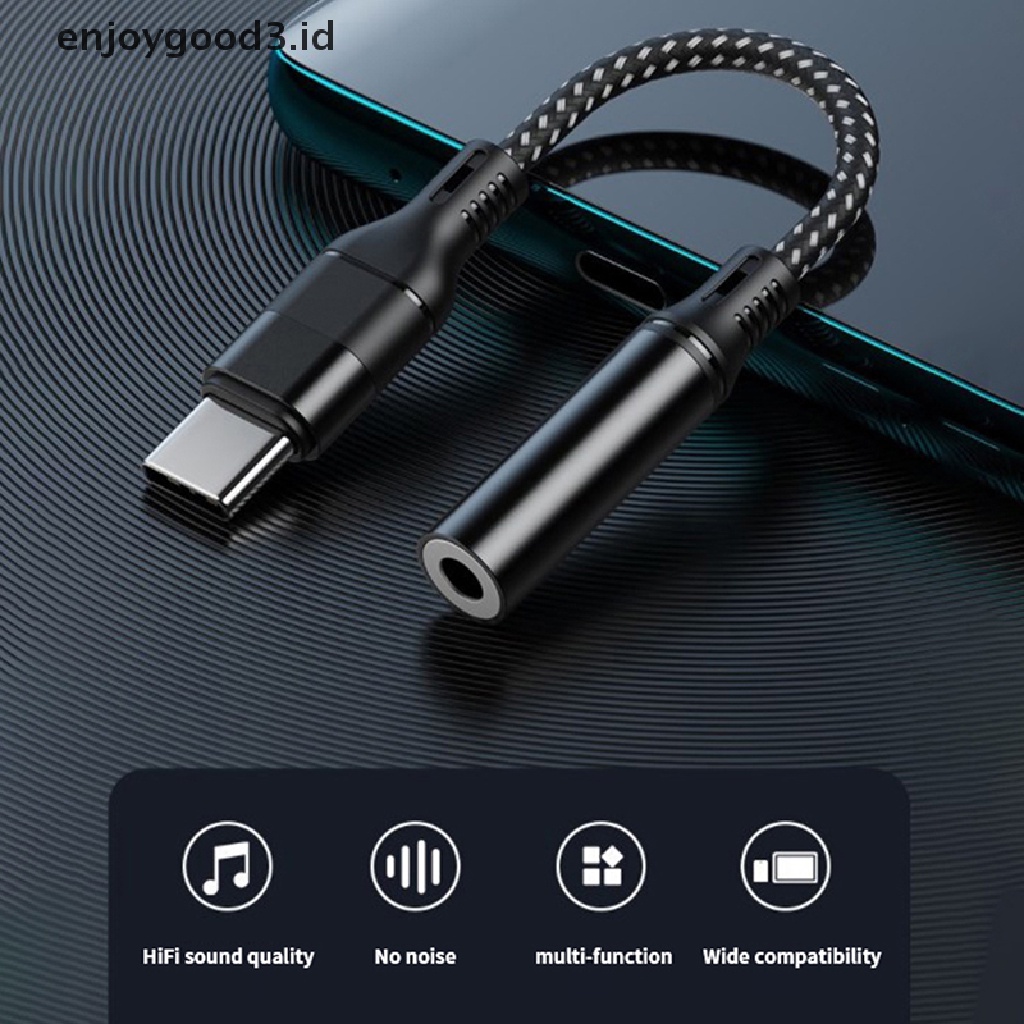 [Rready Stock] Converter Adaptor Jack Earphone USB C Ke 3.5mm Tipe C (ID)