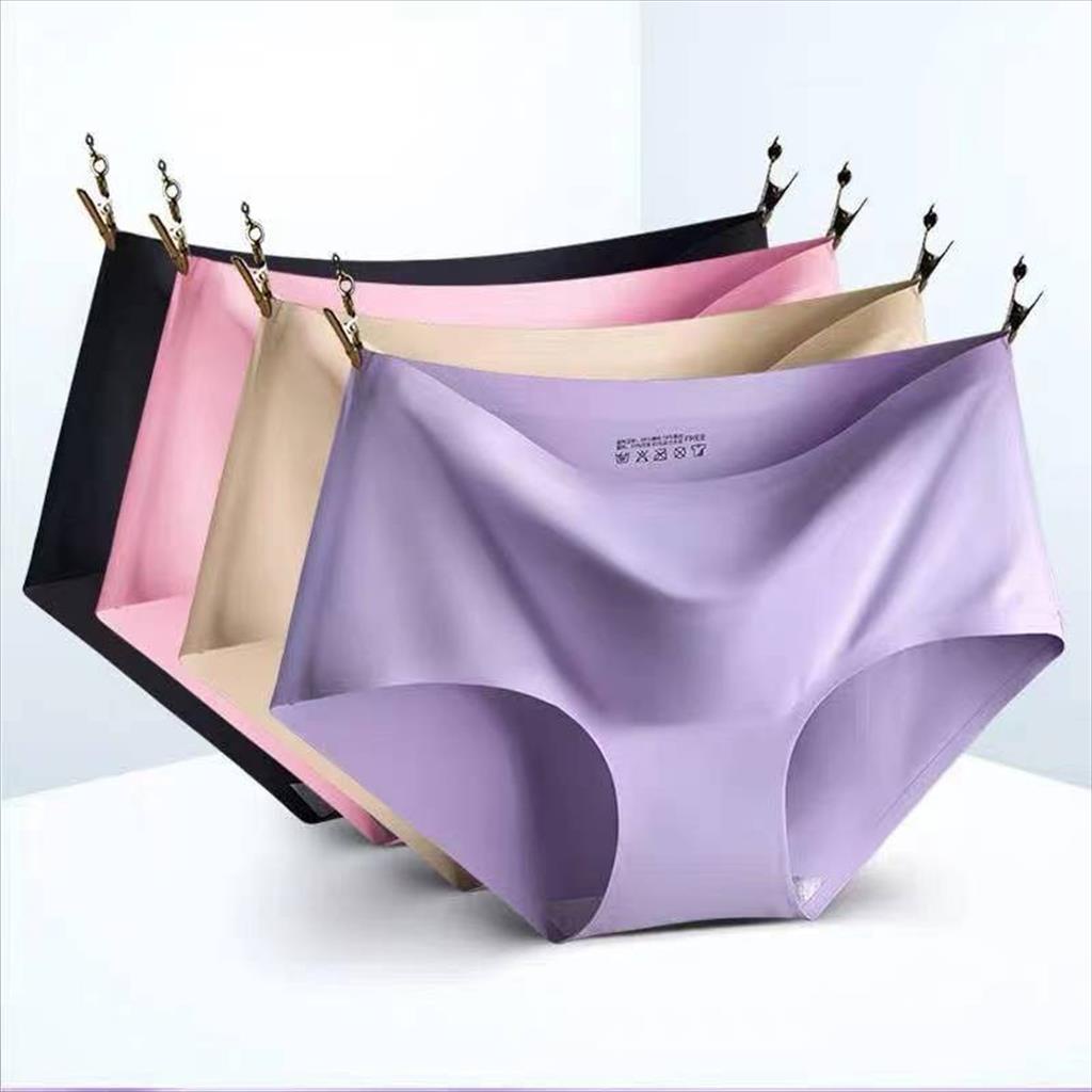 OTS 873 - Celana Dalam Wanita Seamless Tanpa Jahitan Anti Nyeplak Fashion Es Sutra CD Wanita Polos Halus CD Cewek Import Underwear Wanita Sempak Dalaman Wanita