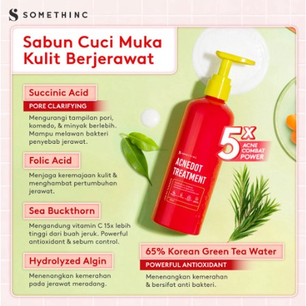 SOMETHINC ACNEDOT Treatment Low pH Cleanser 350 gr Somethinc facial wash | Sabun cuci muka | Sachi Beaute