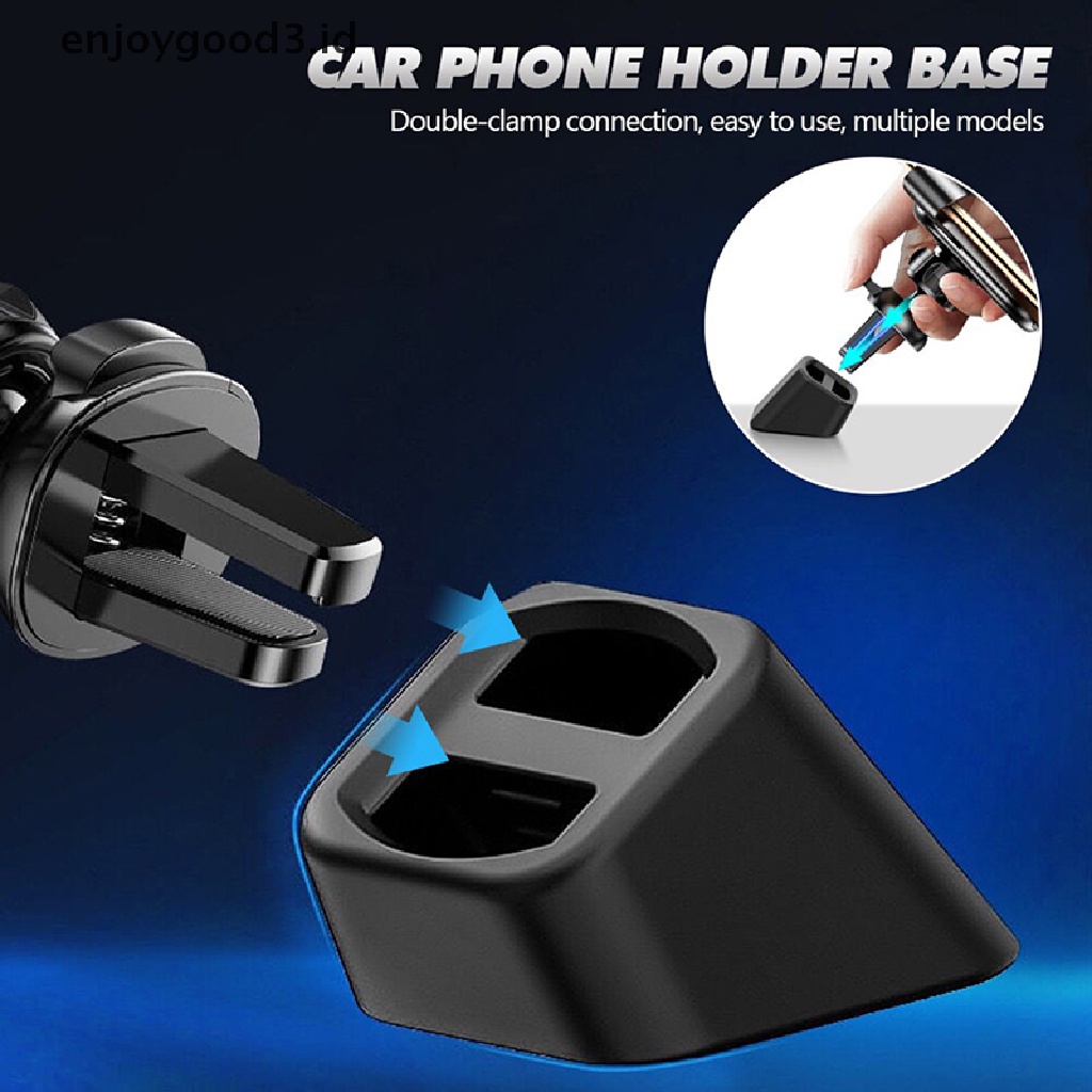 [Rready Stock] Universal Wireless Car Charger Stand Base Dashboard Mount Dudukan Ponsel Mobil Outlet Udara Klip Aksesoris (ID)