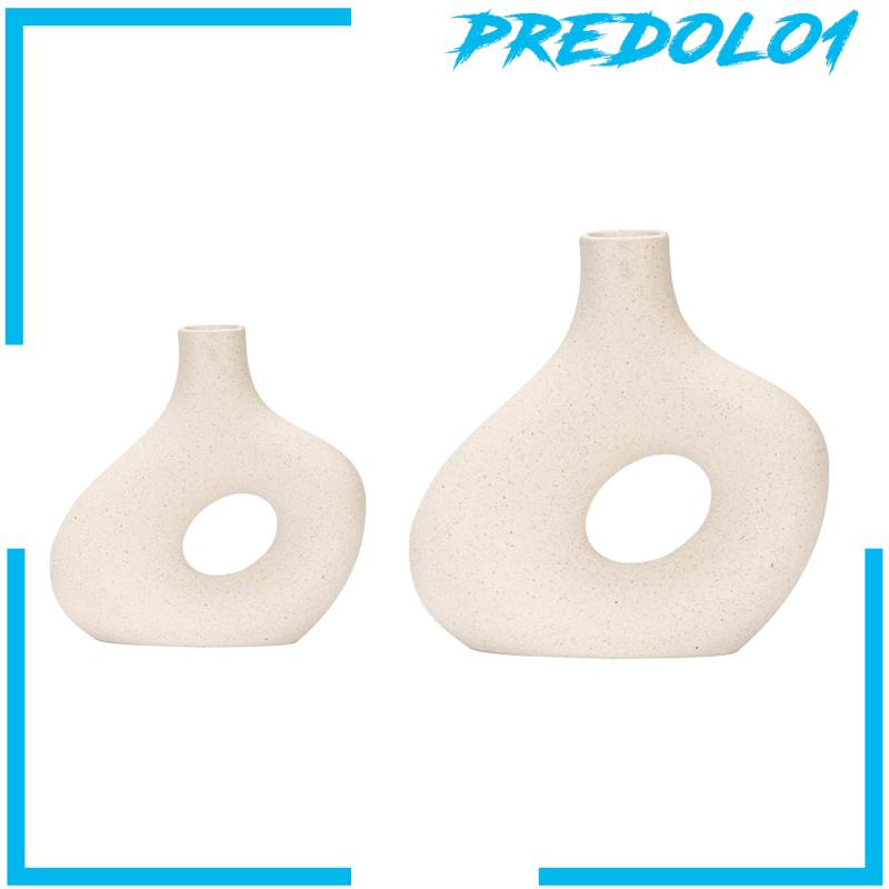 [Predolo1] Tanaman Pot Batang Ikat Penyimpanan Planter Indoor Bud Vase Vas Bunga Keramik