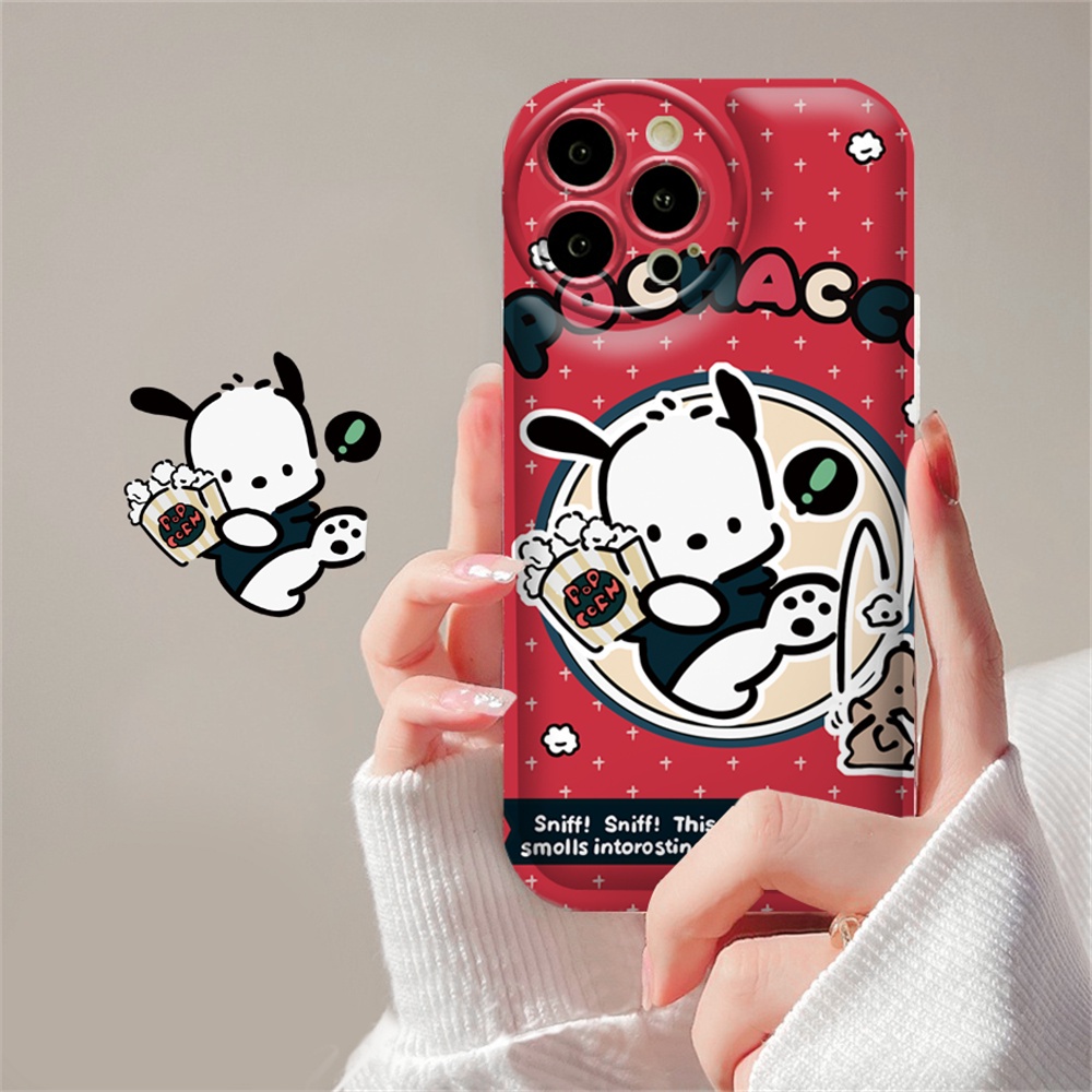Cute Case VIVO Y02 Y16 Y22 Y35 Y21 Y21S Y21T Y33T Y33S Y17 Y15 Y12 Y11 Y20 Y20S Y12S Y12A Y91C Y1S Y95 Y93 Y50 Y30i Y15S Y15A Cinnamoroll Dan Pochacco Air cushion TPU Phone Cover