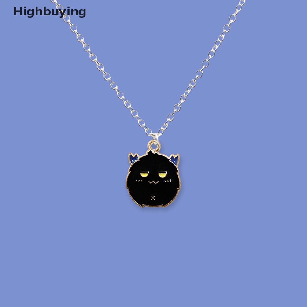 Hbid Kalung Lucu Halloween Hantu Hitam Putih Setan Liontin Kalung Pecinta Teman Pasangan Kalung Pesta Perhiasan Hadiah Glory