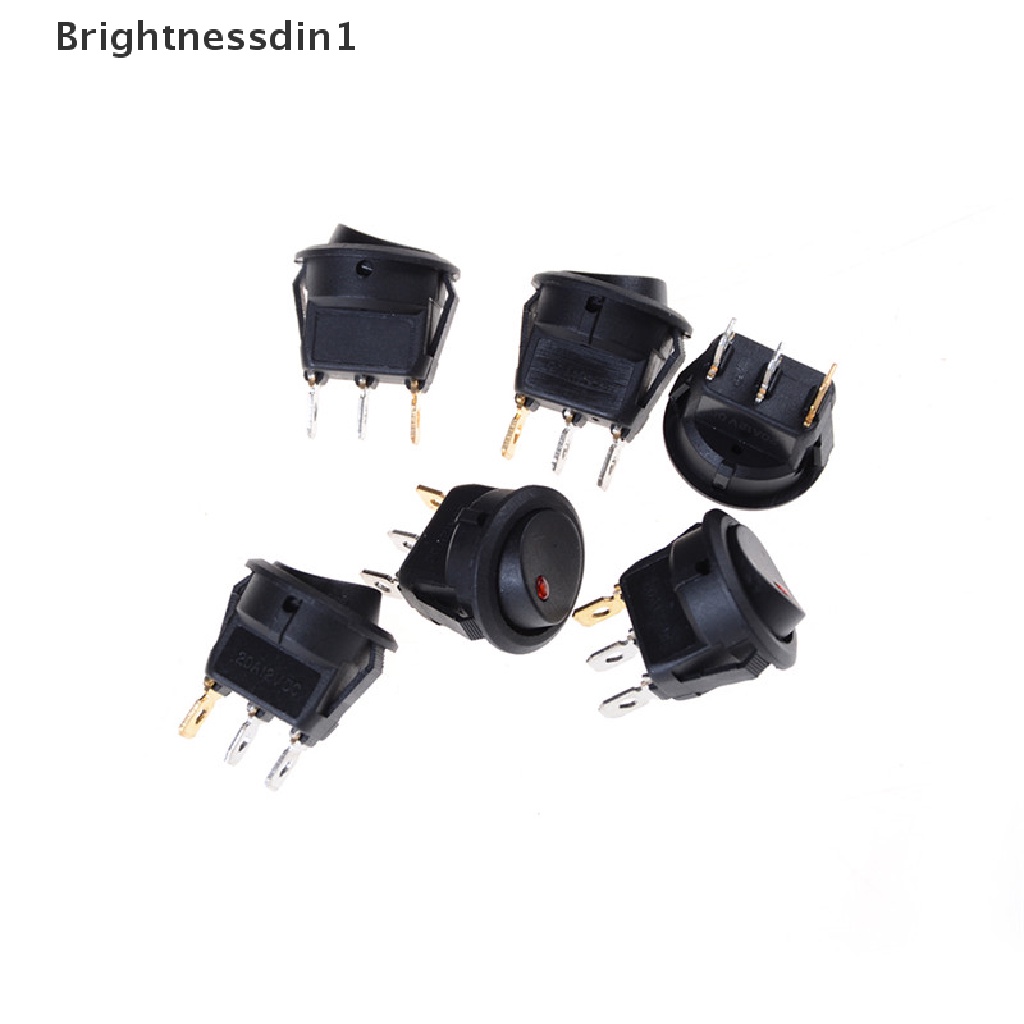 [Brightnessdin1] Baru 1pcs/set 12V Mobil Bulat Dot LED Lampu Rocker Toggle Switch Penjualan Hot New 1pcs/set 12V Mobil Putaran Dot LED Lampu Rocker Toggle Switch Sales Mobil 1pcs/set 12V Baru