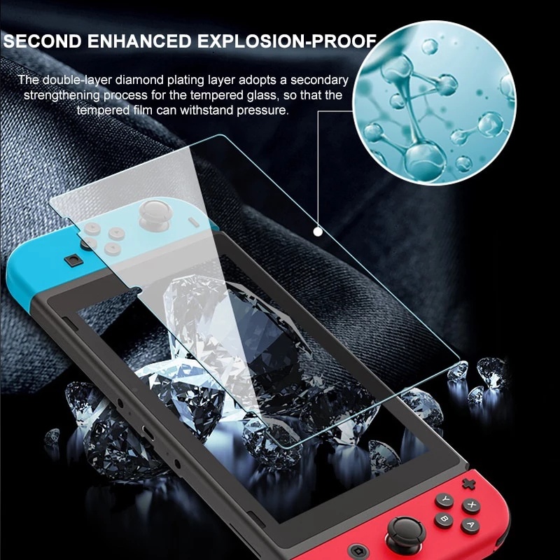 Tempered Glass Nintendo Switch Lite Screen Protector Anti Gores Tempered Glass Nintendo Switch Screen Protector HD Anti Gores