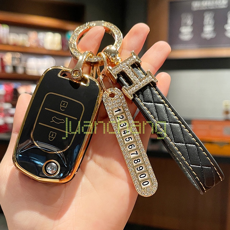 Tpu Case Kunci Mobil Cover Shell holder Untuk Wuling miniEv mini ev Almaz Cortez Confero Aksesoris Car-Styling keychain