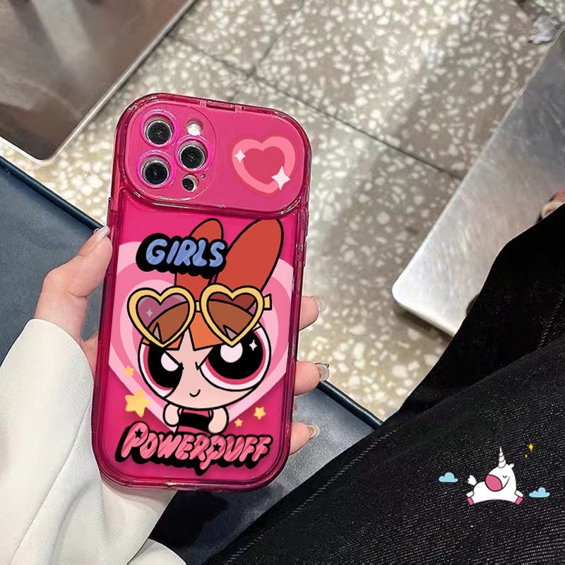 IPHONE Kompatibel Untuk Iphone11Xr 78 Plus 14 13 12 11 Pro MAX X XS MAX SE 2020 Kartun Kreatif Flip Make Up Cermin Lembut TPU Shockproof Case