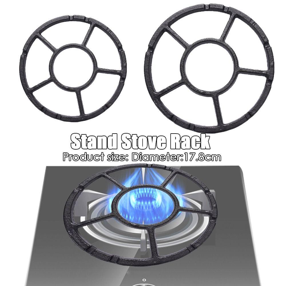 Solighter Cast Iron Untuk Kompor Gas Stove Cooktop Range Stand Stove Rack Pan Holder