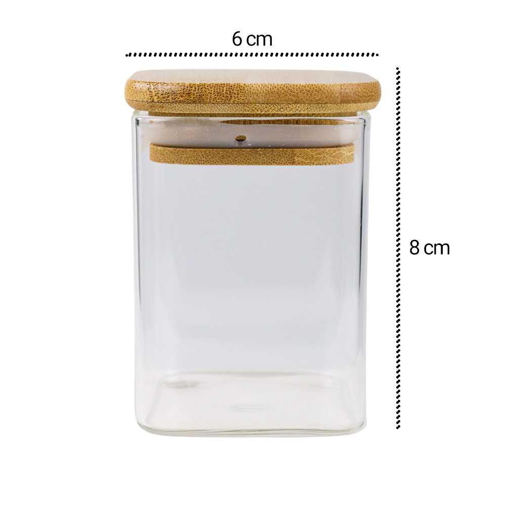 (BISA COD) FTIHSHP  Toples Kaca Penyimpanan Makanan Glass Storage Jar - HC1019