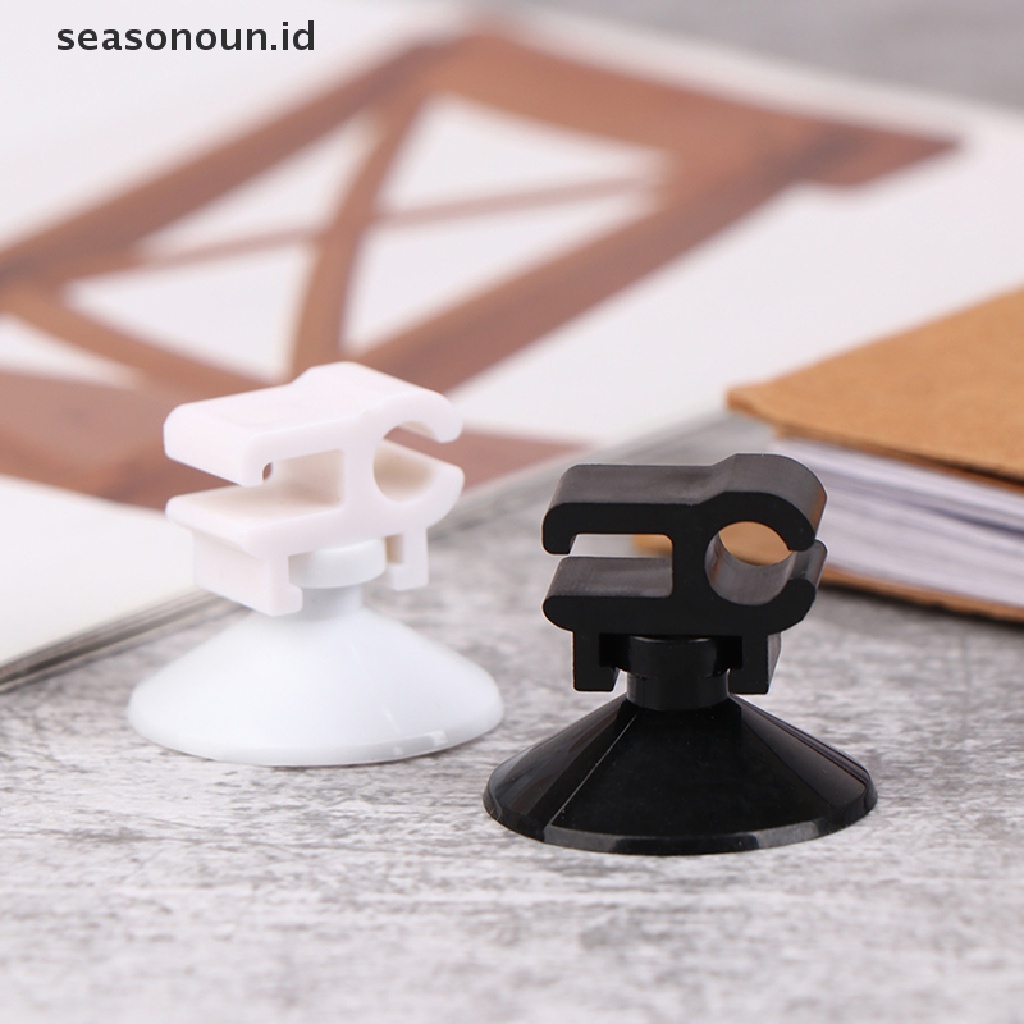 Seasonoun 10Pcs Aquarium Tetap Suction Cup Klip Ikan Tabung Oksigen Kabel Listrik Gesper.