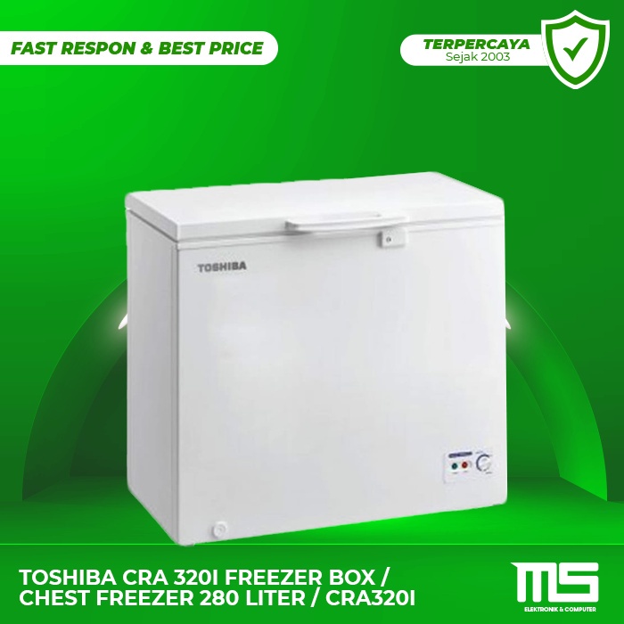 TOSHIBA CRA 320I FREEZER BOX / CHEST FREEZER 280 LITER / CRA320I