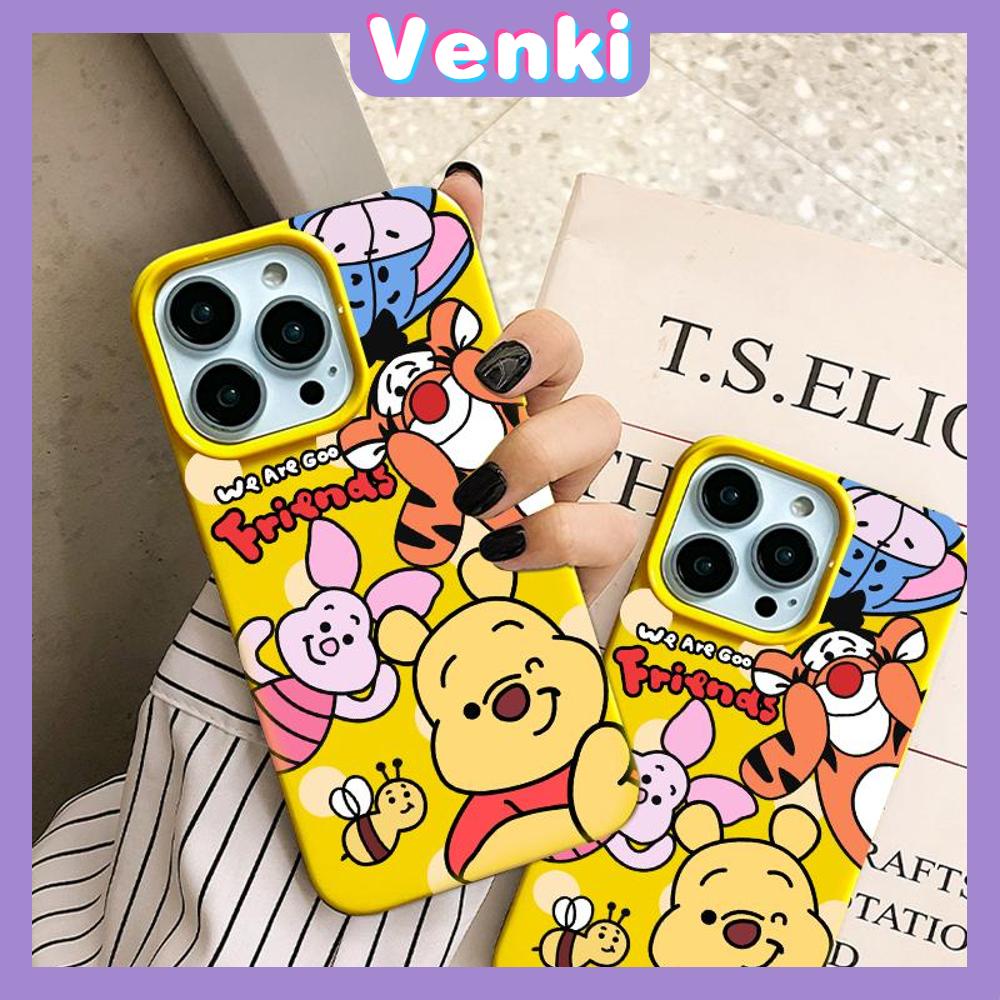 iPhone Case Soft TPU Glossy Yellow Candy Case Cute Cartoon Bear Camera Protection Shockproof For iPhone 14 13 12 11 Pro Max 7 8 Plus X XR