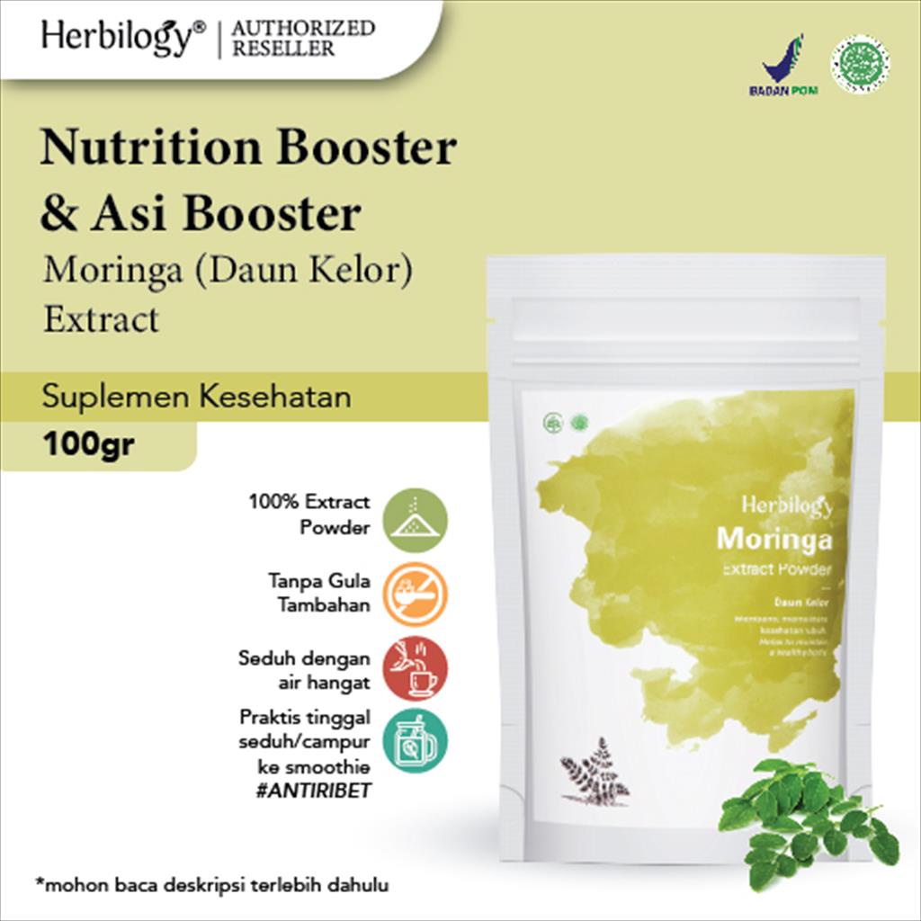 

Herbilogy - Moringa Extract Powder ( Daun Kelor Bubuk ) 100 gr