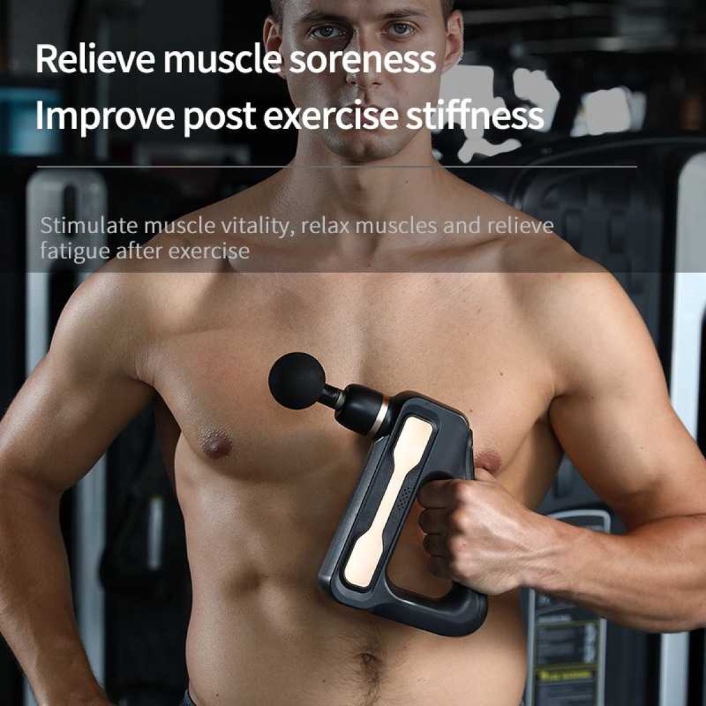 Alat Pijat Elektrik Pundak Punggung Tangan Massage Gun Rechargeable