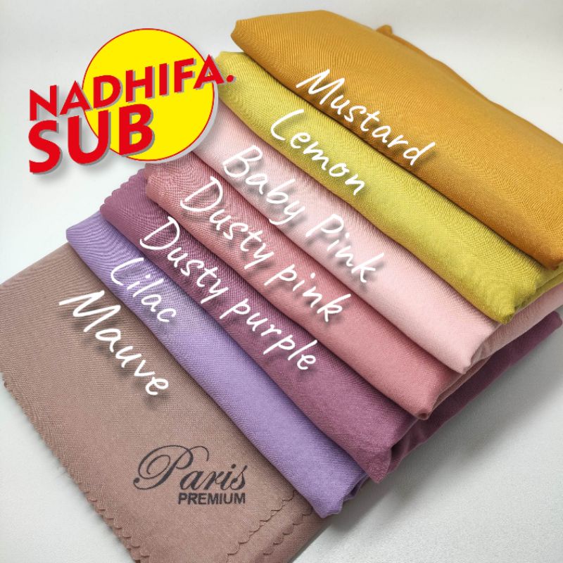 HIJAB PARIS PREMIUM SEGIEMPAT LASERCUT / JILBAB PARIS PREMIUM