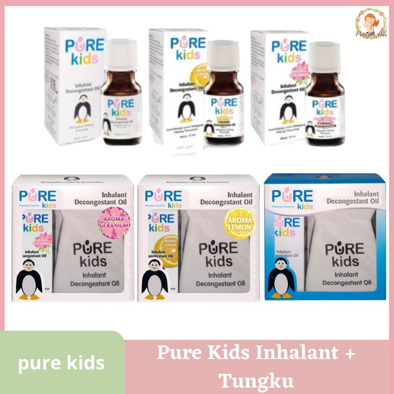 Pure Kids Inhalant Decongestant Oil Aromaterapi Purekids Pure BB Untuk Pilek Hidung Tersumbat Bayi Dan Anak By Mallpompaasi