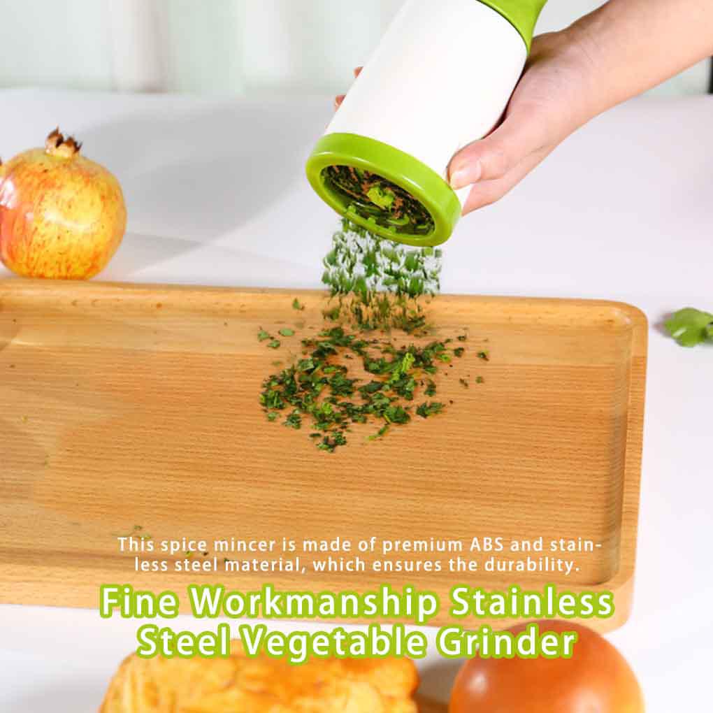 Spice Mincer Herb Mill Alat Penggiling Pengerjaan Chopper Stainless Steel Tahan Karat Tempat Penyimpanan Gadget Dapur