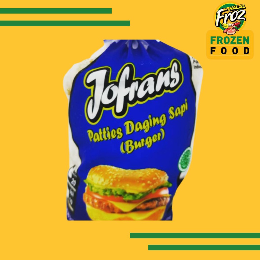 

Jofrans Patties Burger Sapi 900gr Instant Sameday Ready Musi