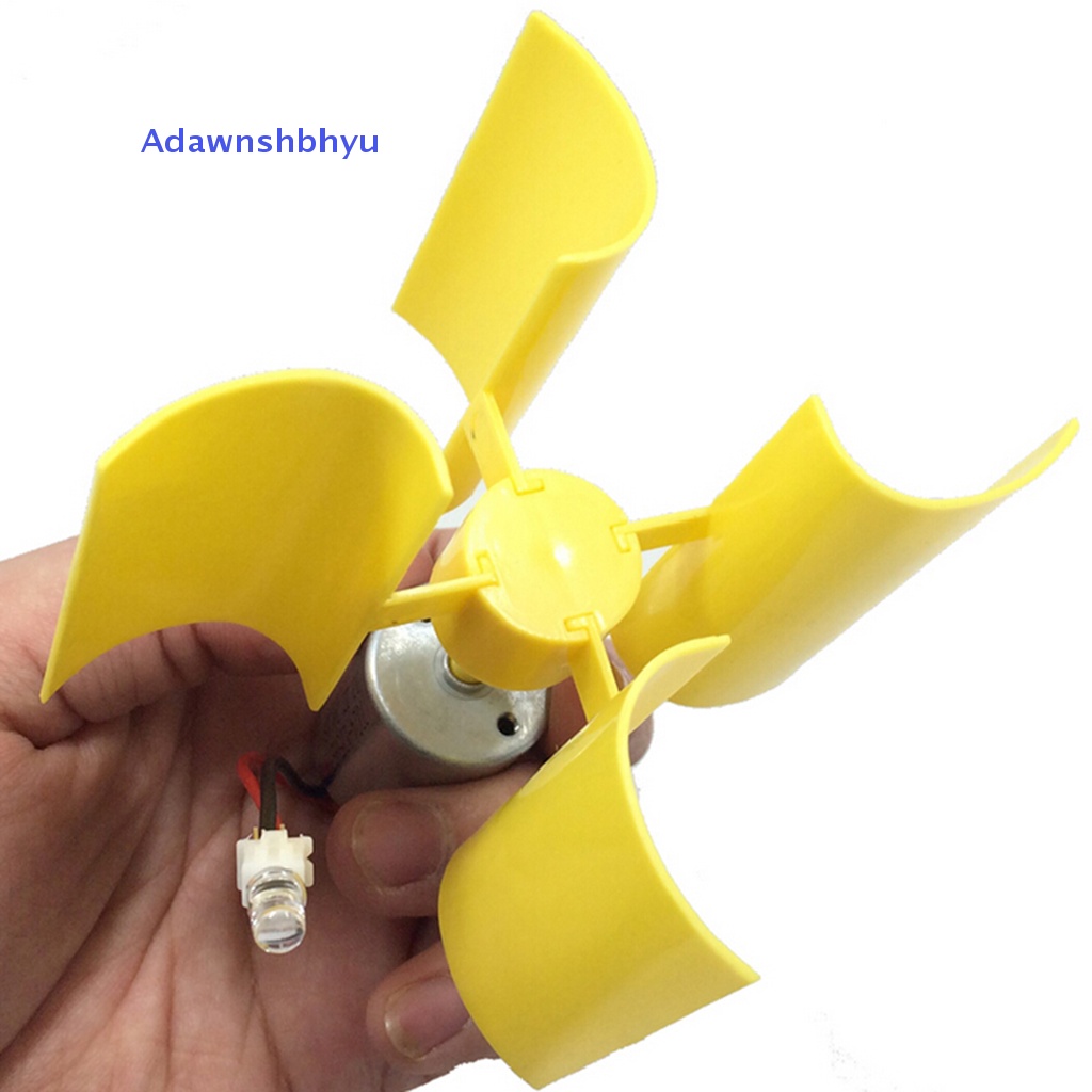 Adhyu DIY Motor Mini Dc Vertikal Micro Wind Turbin Blades Generator Set Kit ID