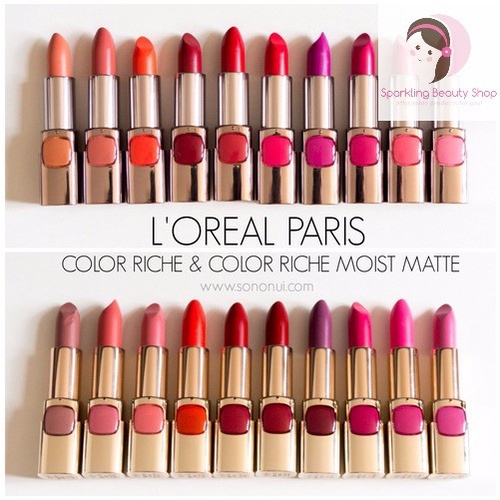 ✿ BISA COD✿ DISKON - L'Oreal Paris Color Riche Moist Matte Lipstick