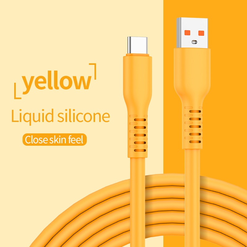 100w USB Tipe C 66W 6A Kabel Super Charge Superdart 2.0 65W Flash Charge Bahan Silikon Cair Untuk Andriod