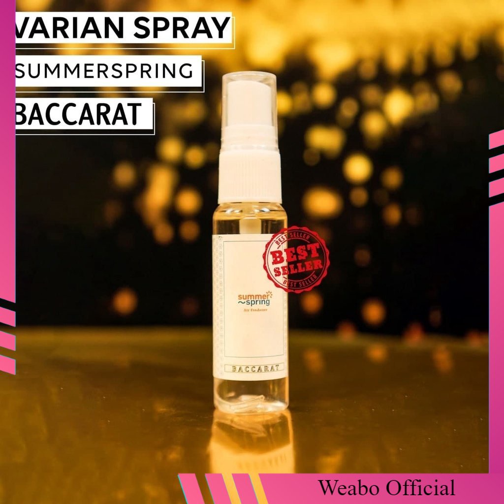 Summerspring Pengharum Spray Varian Baccarat | Parfume Series | Pengharum Ruangan/AC/Toilet/Kamar Ti