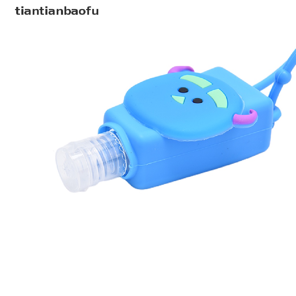 [tiantianbaofu] Lucu Bunga Hewan Silikon Mandi Shower Hand Sanitizer Botol Holder Portable Butik