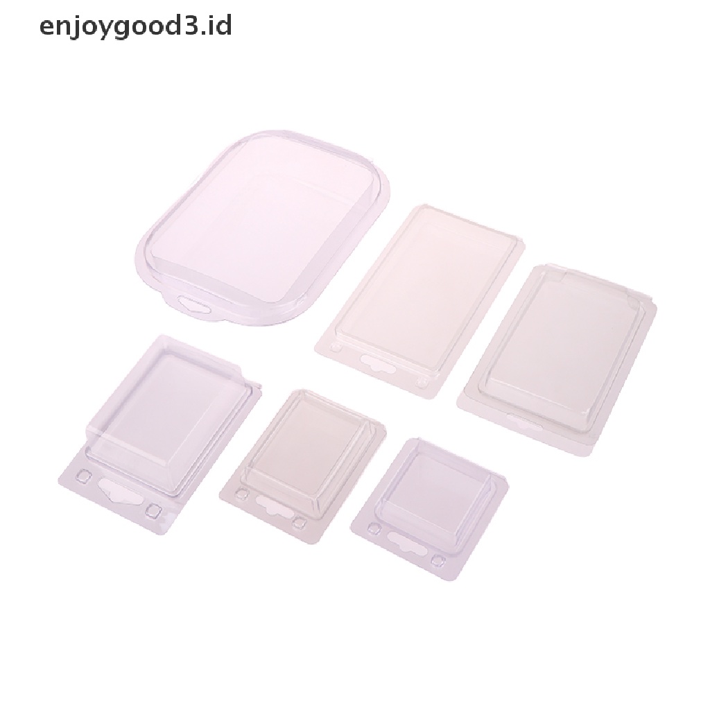 [Rready Stock] Plastik Transparan Setengah Lipat PVC Mainan Hardware Lipat Blister Kemasan Kotak (ID)