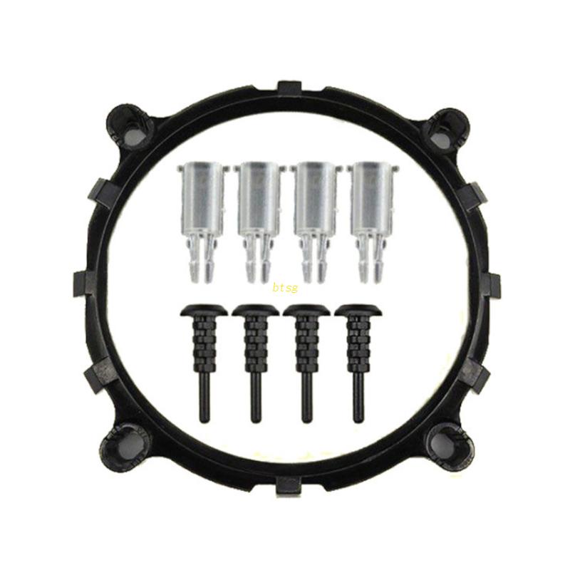 Bt Heatsink Holder Base Untuk LGA775 /1150 /1155 /1156 /1366 CPU Cooler Fan Mounting Bracket Kit Penahan &amp; Backplate Lga75 /1150 /1156 /1366