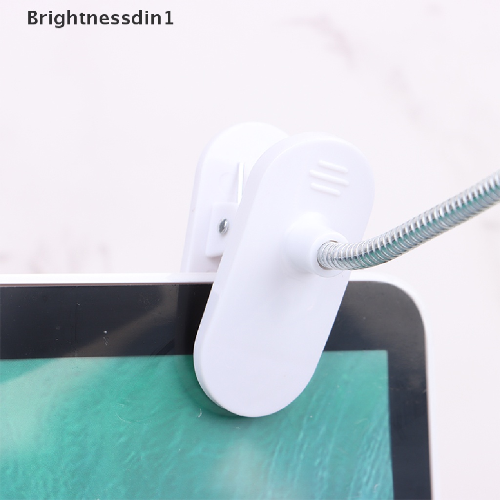 [Brightnessdin1] 1pc Lampu Baca Jepit LED Mini Lampu Malam Rumah Portable Book Clip Lamp Butik