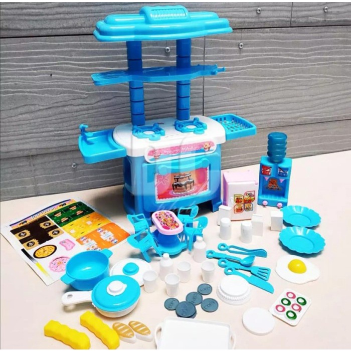 mainan anak  Mainan Anak Kitchen Set FK 105 - Masak Masakan Murah - Biru(W7U7) mainan anak laki laki