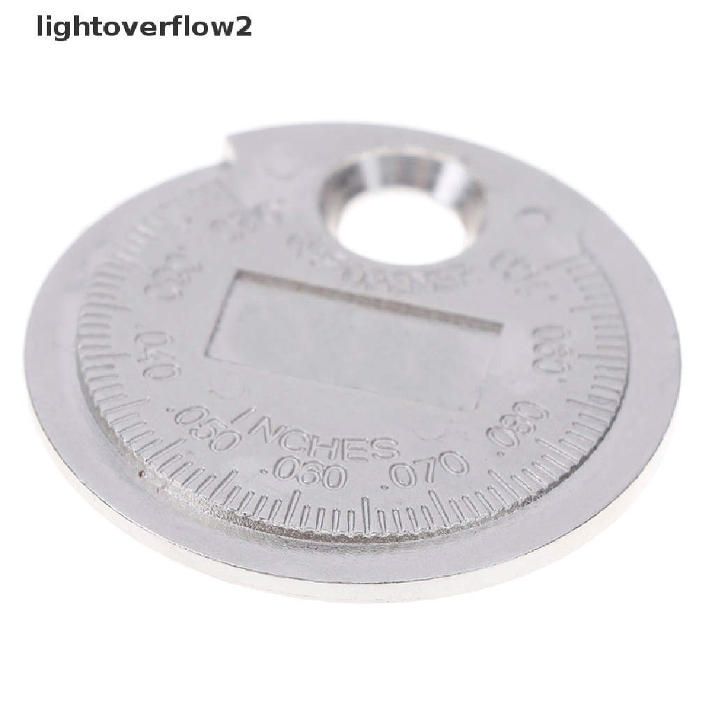 [lightoverflow2] Spark plug gap gauge Alat Ukur Tipe Koin 0.6-2.4mm range spark plug gage [ID]