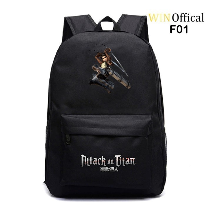 TAS RANSEL SEKOLAH ANIME ATTACK ON TITAN SHINGEKI NO KYOJIN LEVI F01 Win