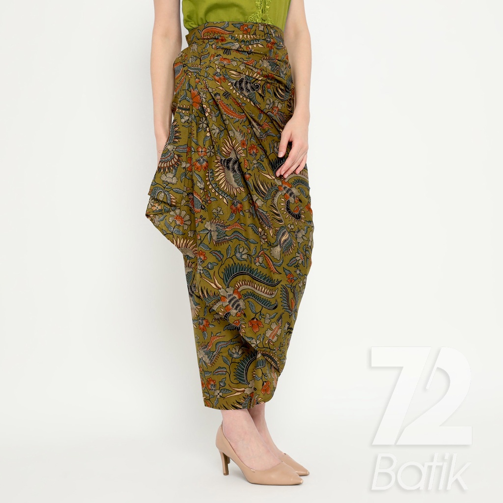 ROK BATIK SPAN Jena Skirt Lilit Kebaya Instan Modern Wanita Motif Burung Duri Warna Hijau 723193 Cap 72 - Rok Batik Lilit Bawahan Skirt Kamen Kebaya Songket Batik Panjang Plisket Span Instan Jadi Bali Lembaran Premium Modern Untuk Wanita Kondangan